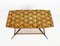 Mid-Century Italian Wood and Metal Coffee Table with Brass Magazine Rack, 1950s, Image 5