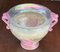 Mid-Century Italian Iridescent Pink A Scavo Murano Glass Vase, 1930s 2