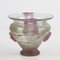 Mid-Century Italian Iridescent Pink A Scavo Murano Glass Vase, 1930s 5