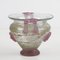 Mid-Century Italian Iridescent Pink A Scavo Murano Glass Vase, 1930s, Image 5