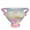 Jarrón A Scavo italiano Mid-Century de cristal de Murano rosa iridiscente, años 30, Imagen 8