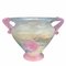 Mid-Century Italian Iridescent Pink A Scavo Murano Glass Vase, 1930s 8