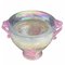 Mid-Century Italian Iridescent Pink A Scavo Murano Glass Vase, 1930s 3