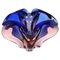 Italian Purple, Blue and Pink Sommerso Murano Glass Bowl by Flavio Poli for Fratelli Toso, 1960s 1