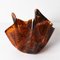 Mid-Century Italian Napkin-Shaped Tortoiseshell Acrylic Glass Centerpiece Bowl from Guzzini, 1980s, Image 4