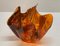 Mid-Century Italian Napkin-Shaped Tortoiseshell Acrylic Glass Centerpiece Bowl from Guzzini, 1980s, Image 7