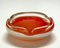 Mid-Century Italian Orange and White Murano Glass Bowl or Ashtray, 1960s 9