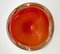 Cuenco o cenicero italiano Mid-Century de cristal de Murano naranja y blanco, años 60, Imagen 10
