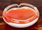 Mid-Century Italian Orange and White Murano Glass Bowl or Ashtray, 1960s 2