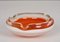 Mid-Century Italian Orange and White Murano Glass Bowl or Ashtray, 1960s 5