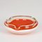 Mid-Century Italian Orange and White Murano Glass Bowl or Ashtray, 1960s 3