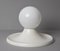 Mid-Century Italian White Metal Light Ball Sconce by Achille Castiglioni for Flos, 1960s 7