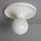 Mid-Century Italian White Metal Light Ball Sconce by Achille Castiglioni for Flos, 1960s 6