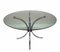 Mid-Century Italian Chromed Steel Coffee Table with Round Smoked Glass Top, 1960s, Image 4