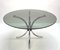 Mid-Century Italian Chromed Steel Coffee Table with Round Smoked Glass Top, 1960s 2