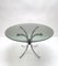 Mid-Century Italian Chromed Steel Coffee Table with Round Smoked Glass Top, 1960s 5