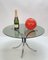 Mid-Century Italian Chromed Steel Coffee Table with Round Smoked Glass Top, 1960s, Image 13