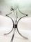Mesa de centro italiana Mid-Century de acero cromado con tablero redondo de vidrio ahumado, años 60, Imagen 7