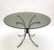 Mid-Century Italian Chromed Steel Coffee Table with Round Smoked Glass Top, 1960s 3