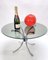 Mid-Century Italian Chromed Steel Coffee Table with Round Smoked Glass Top, 1960s 12
