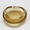 Mid-Century Italian Decorative Amber Yellow Sommerso Murano Glass Bowl, 1960s 13