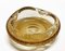 Mid-Century Italian Decorative Amber Yellow Sommerso Murano Glass Bowl, 1960s 12