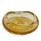 Mid-Century Italian Decorative Amber Yellow Sommerso Murano Glass Bowl, 1960s 8