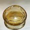 Mid-Century Italian Decorative Amber Yellow Sommerso Murano Glass Bowl, 1960s 4