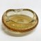 Mid-Century Italian Decorative Amber Yellow Sommerso Murano Glass Bowl, 1960s 14