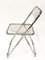 Clear Acrylic Glass Plia Folding Chairs by Giancarlo Piretti for Anonima Castelli, 1970, Set of 4 14