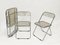 Clear Acrylic Glass Plia Folding Chairs by Giancarlo Piretti for Anonima Castelli, 1970, Set of 4 6