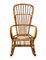 Mid-Century Italian French Riviera Rattan & Bamboo Rocking Chair, 1960s, Image 5