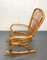 Mid-Century Italian French Riviera Rattan & Bamboo Rocking Chair, 1960s 8