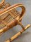 Mid-Century Italian French Riviera Rattan & Bamboo Rocking Chair, 1960s, Image 13