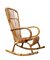 Rocking Chair Mid-Century en Rotin et Bambou, Italie, 1960s 11