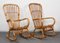 Mid-Century Italian Rattan & Bamboo Rocking Chairs, 1960s, Set of 2, Image 13