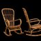 Mid-Century Italian Rattan & Bamboo Rocking Chairs, 1960s, Set of 2 15
