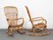 Mid-Century Italian Rattan & Bamboo Rocking Chairs, 1960s, Set of 2, Image 6