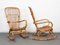 Rocking Chairs Mid-Century en Rotin et Bambou, Italie, 1960s, Set de 2 6