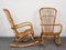 Mid-Century Italian Rattan & Bamboo Rocking Chairs, 1960s, Set of 2 14