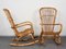 Rocking Chairs Mid-Century en Rotin et Bambou, Italie, 1960s, Set de 2 14