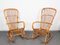 Mid-Century Italian Rattan & Bamboo Rocking Chairs, 1960s, Set of 2, Image 3