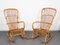 Rocking Chairs Mid-Century en Rotin et Bambou, Italie, 1960s, Set de 2 3