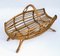 Mid-Century Italian French Riviera Bamboo & Rattan Magazine Rack, 1960s, Image 7