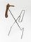 Mid-Century French Wood & Chrome Tubolar Personal Valet or Coat Rack, 1960s 4