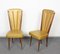 Beige Vinyl & Beech Upholstered Dining Chairs from N.F. Ameublement, 1950s, Set of 2 4