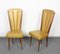 Beige Vinyl & Beech Upholstered Dining Chairs from N.F. Ameublement, 1950s, Set of 2, Image 4