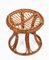 Mid-Century Italian Modern Rattan & Bamboo Round Stool, 1960s 19