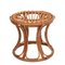 Mid-Century Italian Modern Rattan & Bamboo Round Stool, 1960s, Image 16