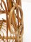 Mid-Century Bamboo & Rattan Round Decorative Basket, Italy, 1950s 13